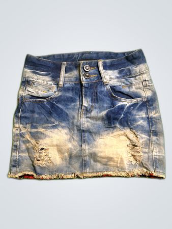 Xiangming Denim Mini Skirt
