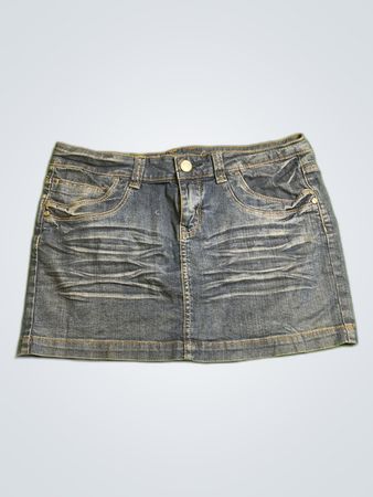 My Feminine Denim Mini Skirt