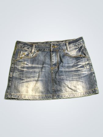 Sublevel Denim Mini Skirt