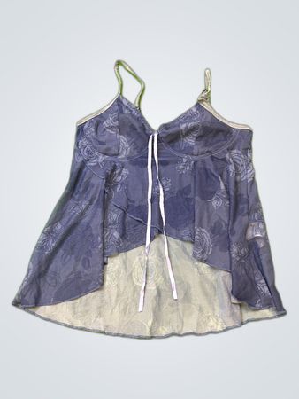 Gray Floral Camisole