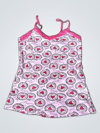 Printed Heart Camisole Top