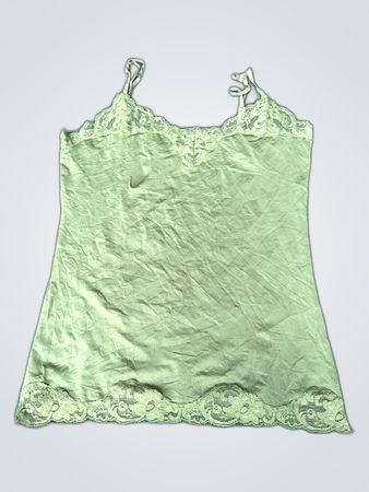 Green Lace Trim Camisole