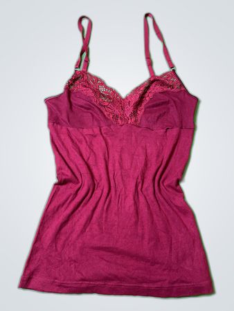 Women's Red Lace Cami Top