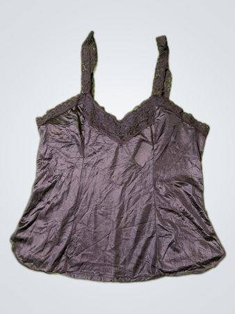 Retroesthetic Black Lace Trim Camisole