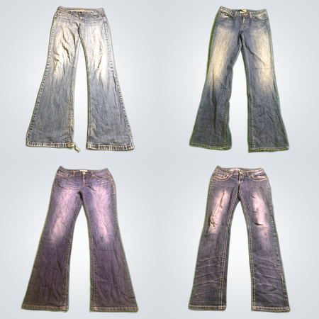 Mid Rise Flare Jeans