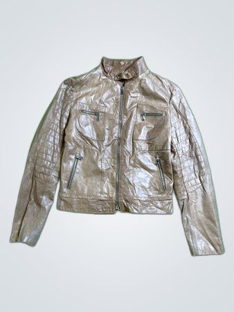 River Island Tan Leather Jacket