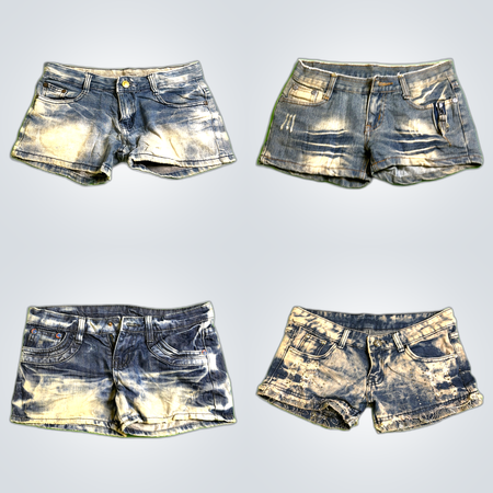 Distressed Denim Shorts Bundle