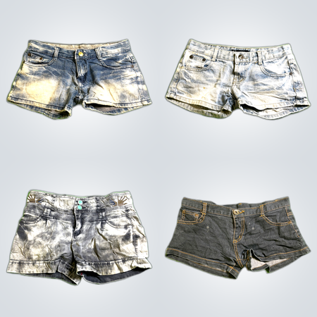 Distressed Denim Shorts Bundle