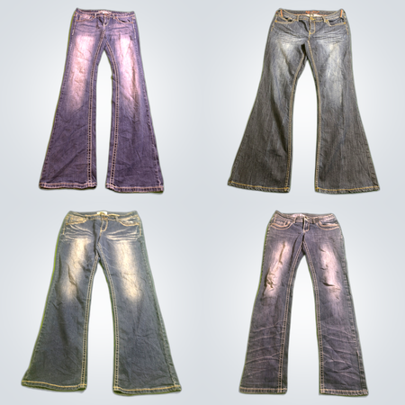 Mid Rise Flare Jeans