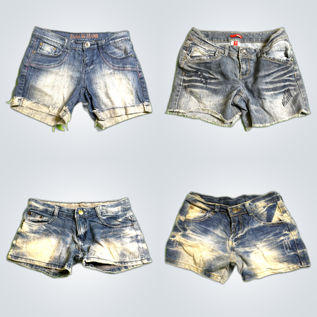Distressed Denim Shorts Bundle