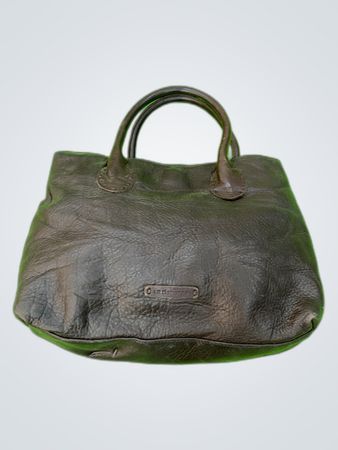 Liz Claiborne Brown Leather Tote Bag