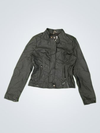 BB Dakota Black Faux Leather Biker Jacket
