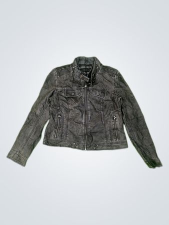 Apostrophe Faux Leather Biker Jacket