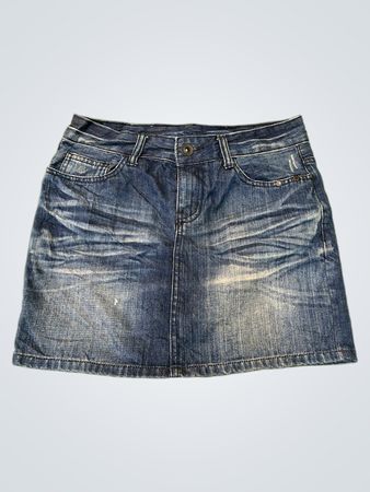 Diesel Embellished Denim Mini Skirt