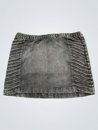 Gray Ruffled Skirt