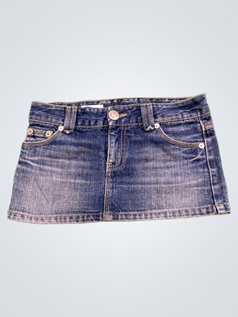 Unbranded Low-Rise Denim Mini Skirt