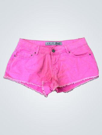 Pink Denim Shorts