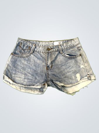 Light Blue Denim Shorts