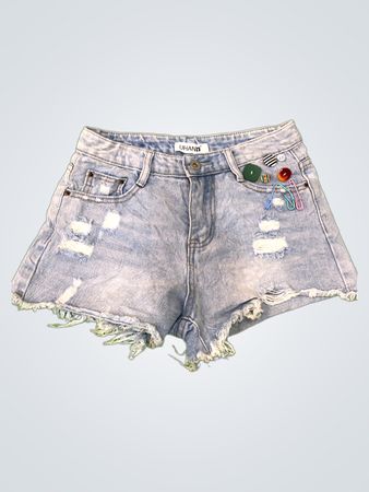 UHANN Distressed Denim Shorts