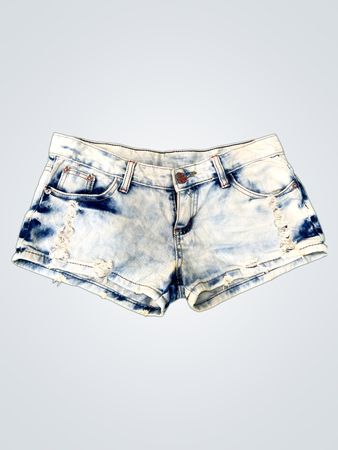 Distressed Denim Shorts