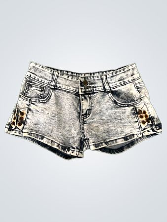 Unbranded Grey Wash Denim Shorts