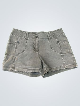 Grey Denim Shorts