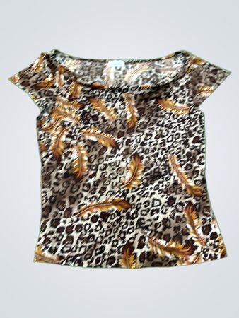 Charlotte Russe Leopard Print Top