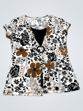 Floral Short Sleeve Top