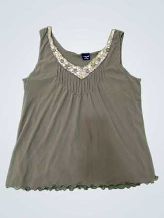 Tribal Embellished Tank Top
