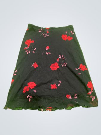 Orsay Black Floral Mini Skirt