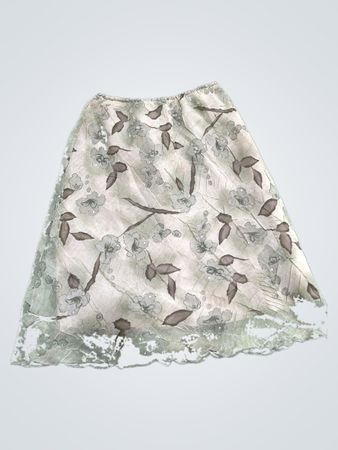 Floral Print Mini Skirt