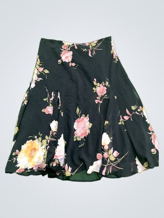 Chaps Floral Print Skirt