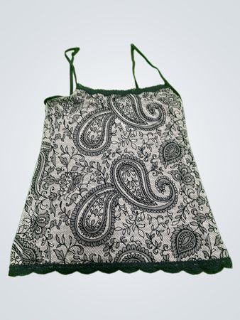Black and White Paisley Camisole