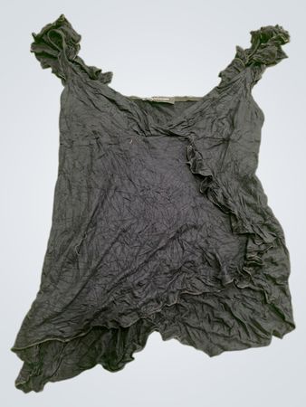 Jenyfer Black Ruffled Top