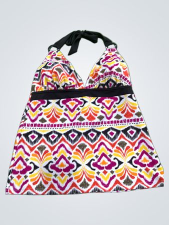 Multicolored Halter Neck Dress