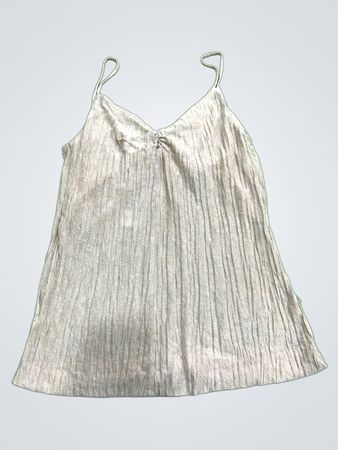 Mango Beige Ribbed Cami Top
