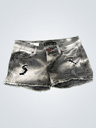 Hongdudu Distressed Denim Shorts