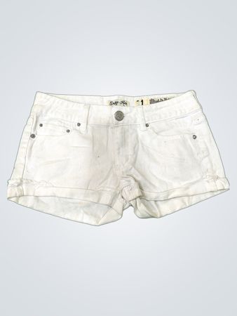 White Denim Shorts