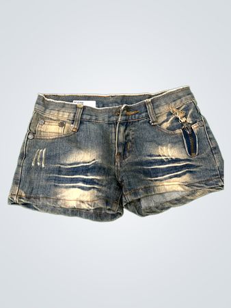 Distressed Denim Shorts