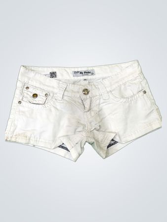 White Denim Shorts