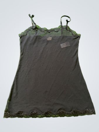 Black Camisole with Lace Trim