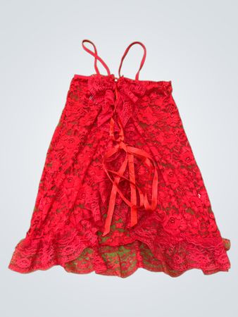 Red Lace Skirt
