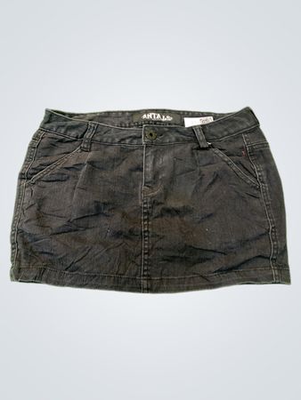 Antals Black Denim Skirt