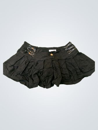 Black Ruffled Skirt