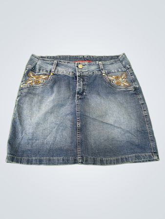 Reeklam Denim Skirt