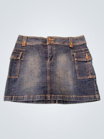 Old Navy Denim Cargo Mini Skirt
