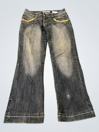 Gray Flared Jeans