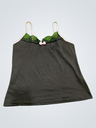 CBR Black Camisole with Lace Trim