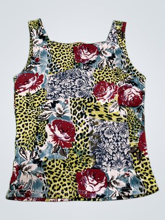 Floral Pattern Tank Top