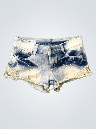 Distressed Denim Shorts